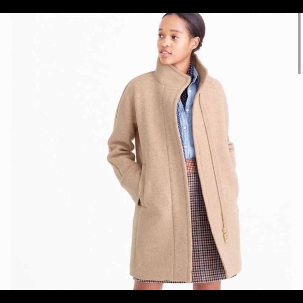 J.Crew Stadium Cocoon Coat - Picture 1 of 11